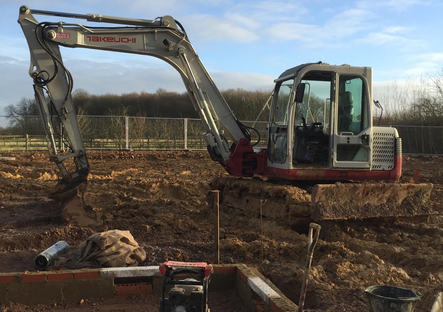 360 digger ground works - soil clearance